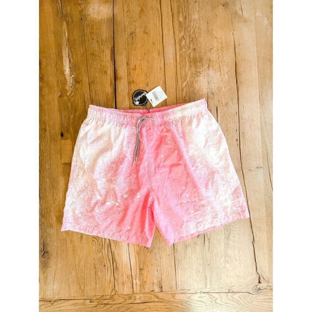 NWT! Boardies Spray Paint Pink Swim Trunks, Size XL